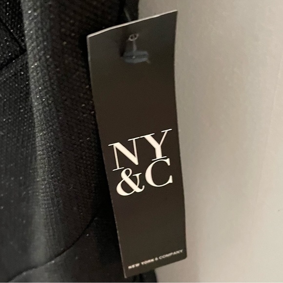 NWT New York & Company Black with Shimmer Sleeveless Dress - Picture 6 of 10